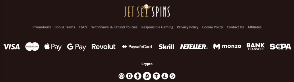 Payments at credit card casinos