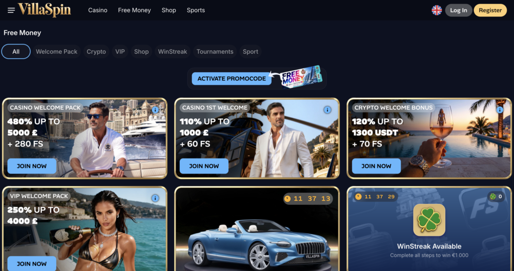 credit card casino bonuses